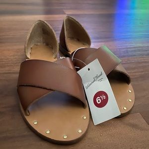 Cross band Slide Sandals